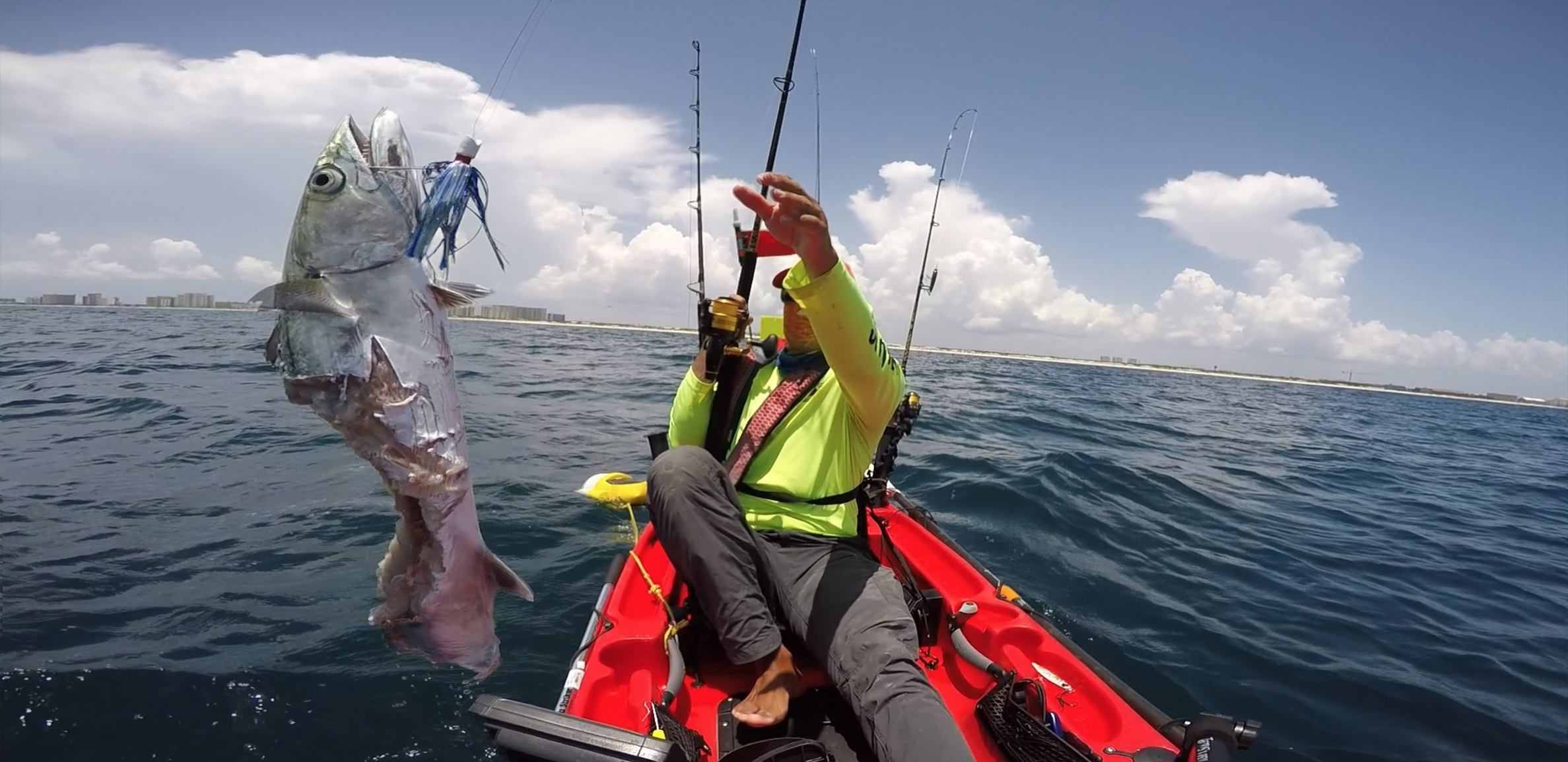 Extreme kayak fishing